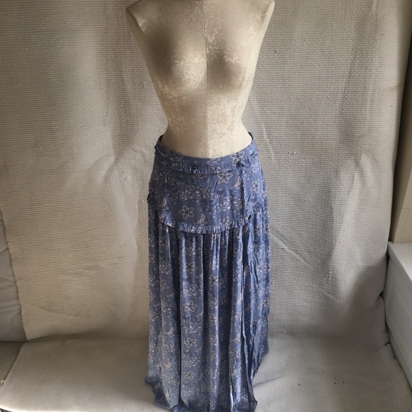 Spell LAST CALL! Skirt Sz L Peekaboo Maxi Mini - Picture 4 of 8